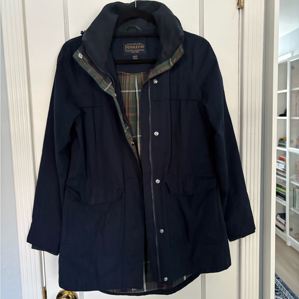 Pendleton Rain Coat/Jacket With Plaid Lining - image 1